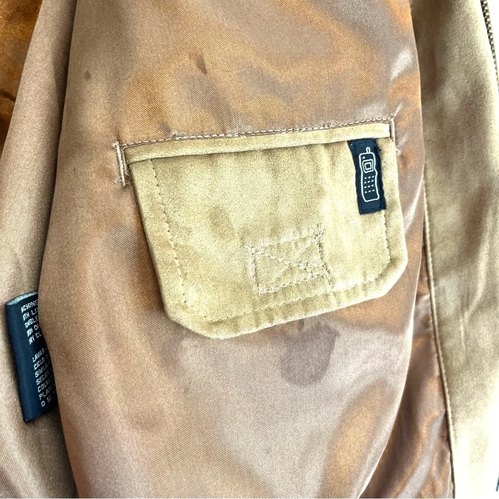 Weatherproof Men's Chore Jacket, Faux Suede, Tan, Size XL, Vintage style - Picture 11 of 12